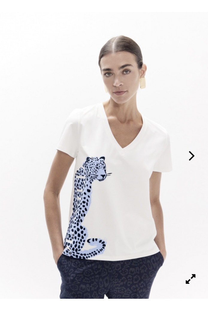 Camiseta Blanca Leopardo Lola Casademunt | FriendsnShop