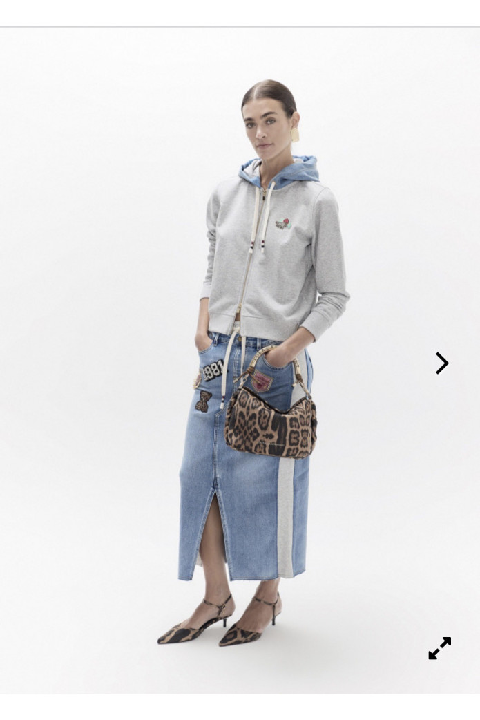 Falda Denim con Parches Lola Casademunt | FriendsnShop