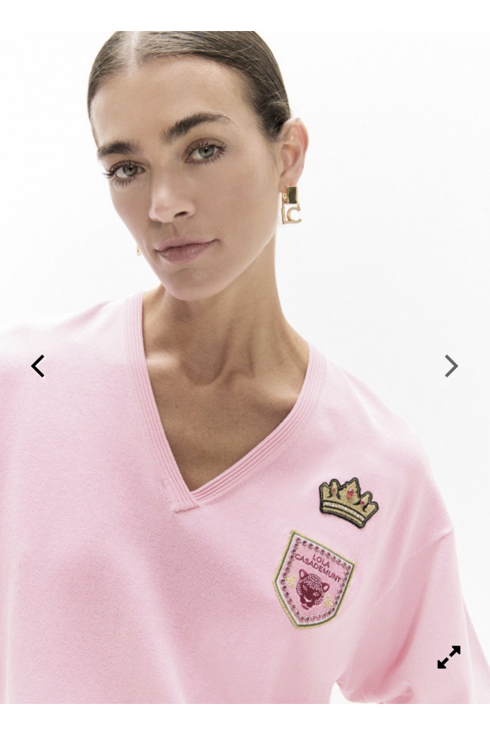 Jersey Rosa con Parches Lola Casademunt | FriendsnShop