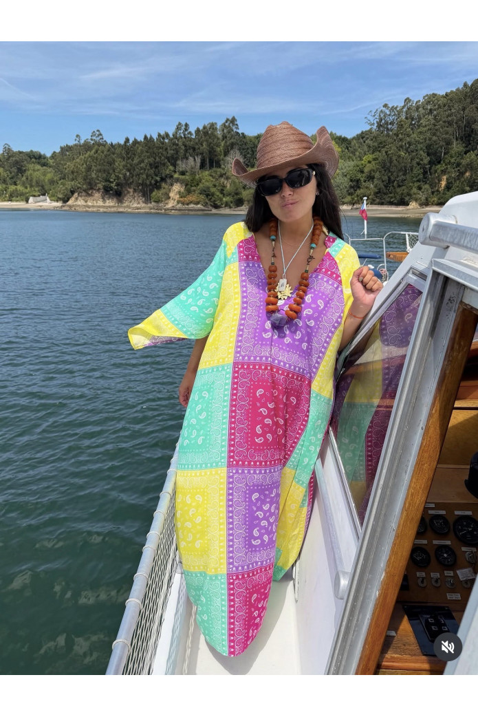 Vestido Jaase Largo Multicolor Estilo Boho | FriendsnShop