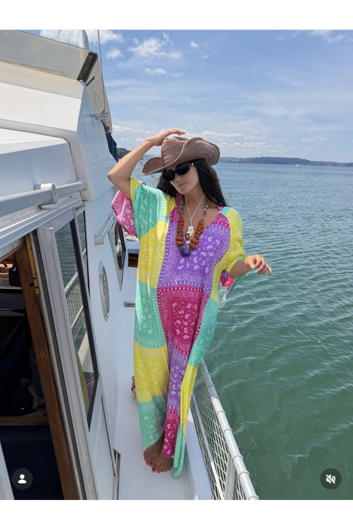 Vestido Jaase Largo Multicolor Estilo Boho | FriendsnShop
