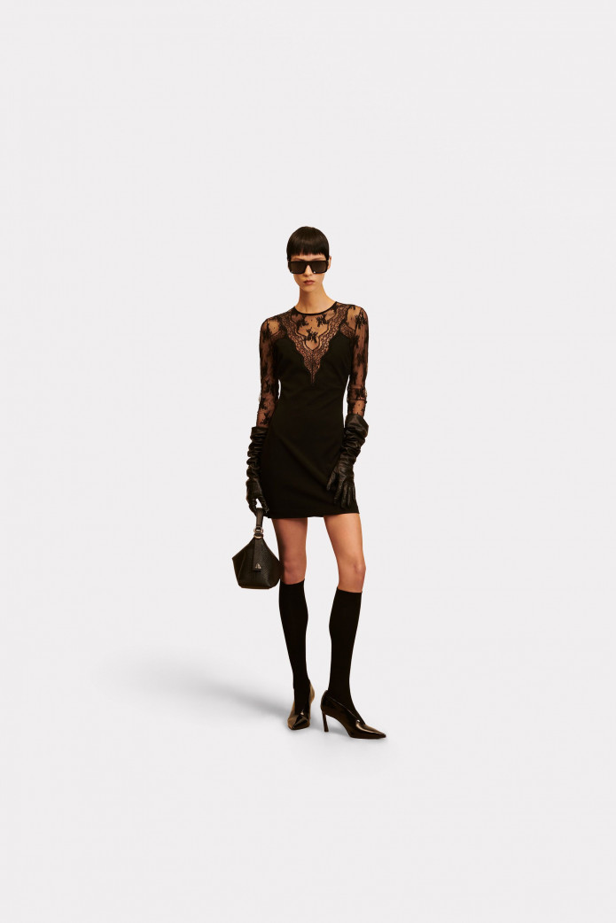 Lace Dress Bits Aniye By | Vestido de Encaje Negro | FriendsnShop
