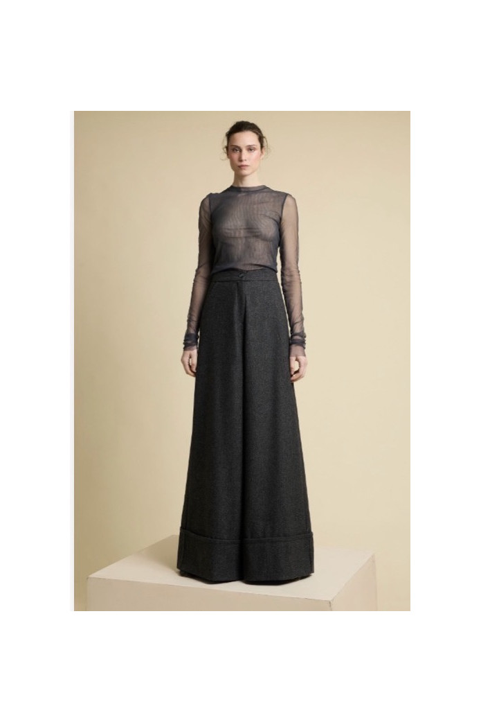 Pantalón Alejandra Gris de Zaitegui | Palazzo Mujer | FriendsnShop