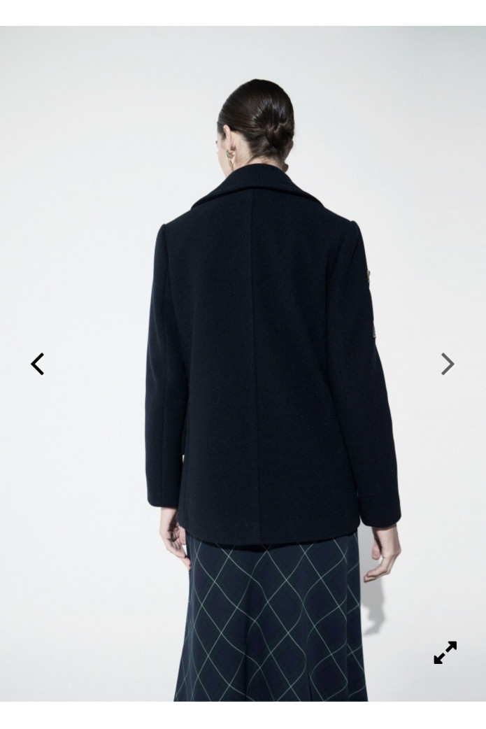 Abrigo Marino con Parches de Lola Casademunt | FriendsnShop