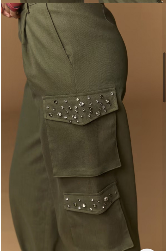 Paul Trousers Minueto | Pantalón Cargo Verde | FriendsnShop