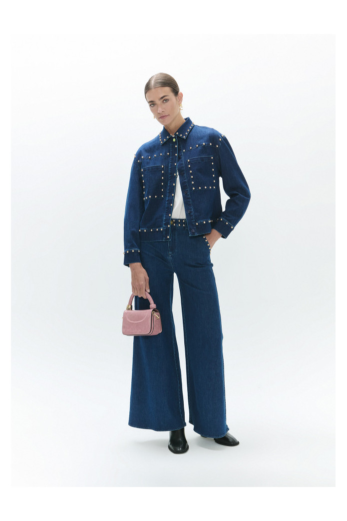 Denim Flare con Tachas Lola Casademunt | FriendsnShop