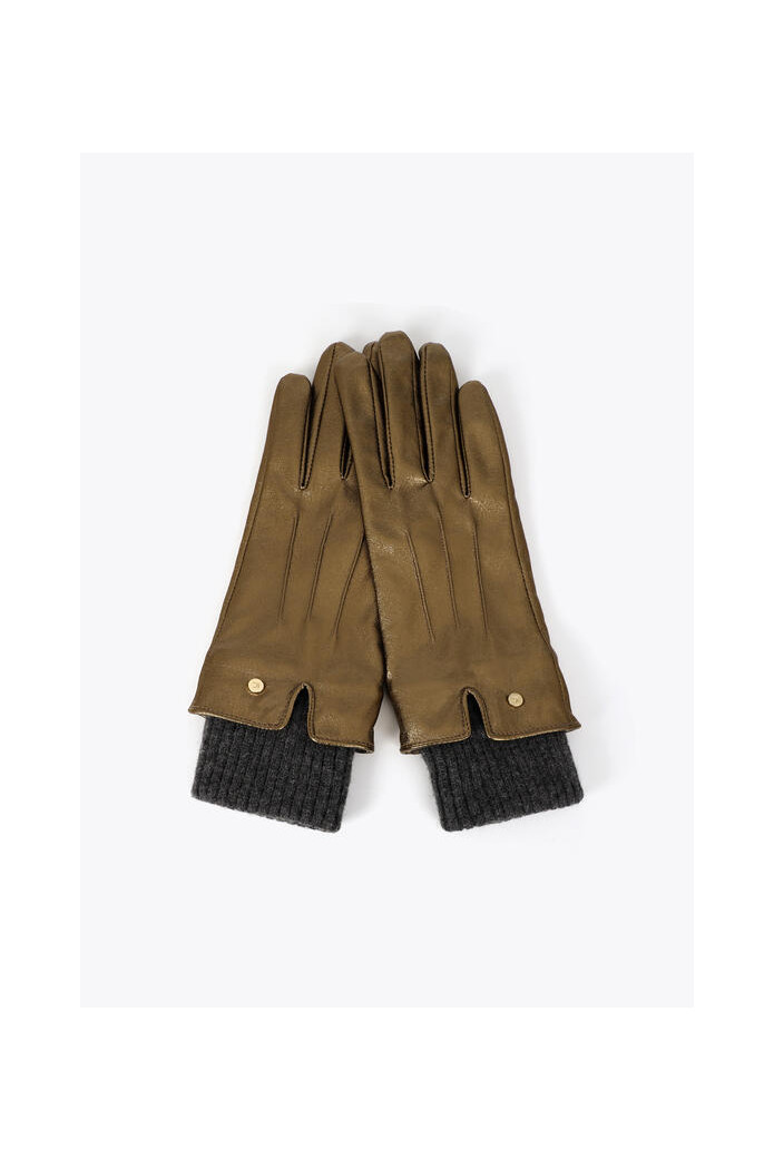 Guantes Efecto Piel Metalizado Lola Casademunt | FriendsnShop