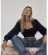 Brigitte Knit Sweater Blue Fetiche Suances | FriendsnShop