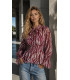 Zebra Wine Blouse Fetiche Suances | FriendsnShop