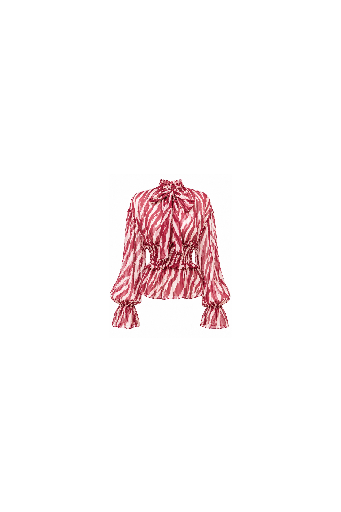 Zebra Wine Blouse Fetiche Suances | FriendsnShop