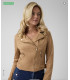 Chaqueta Biker Marrón Guess Mujer | FriendsnShop