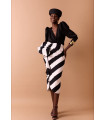 Falda Laina Blanco y Negro Coosy | FriendsnShop