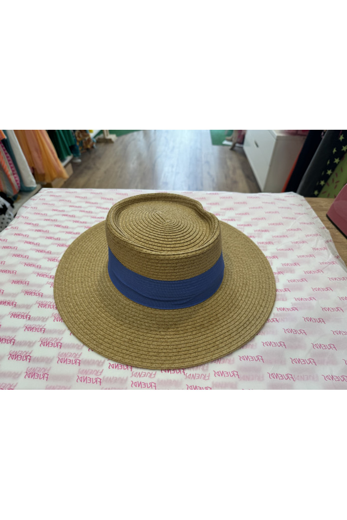 sombrero  verano lazo azul