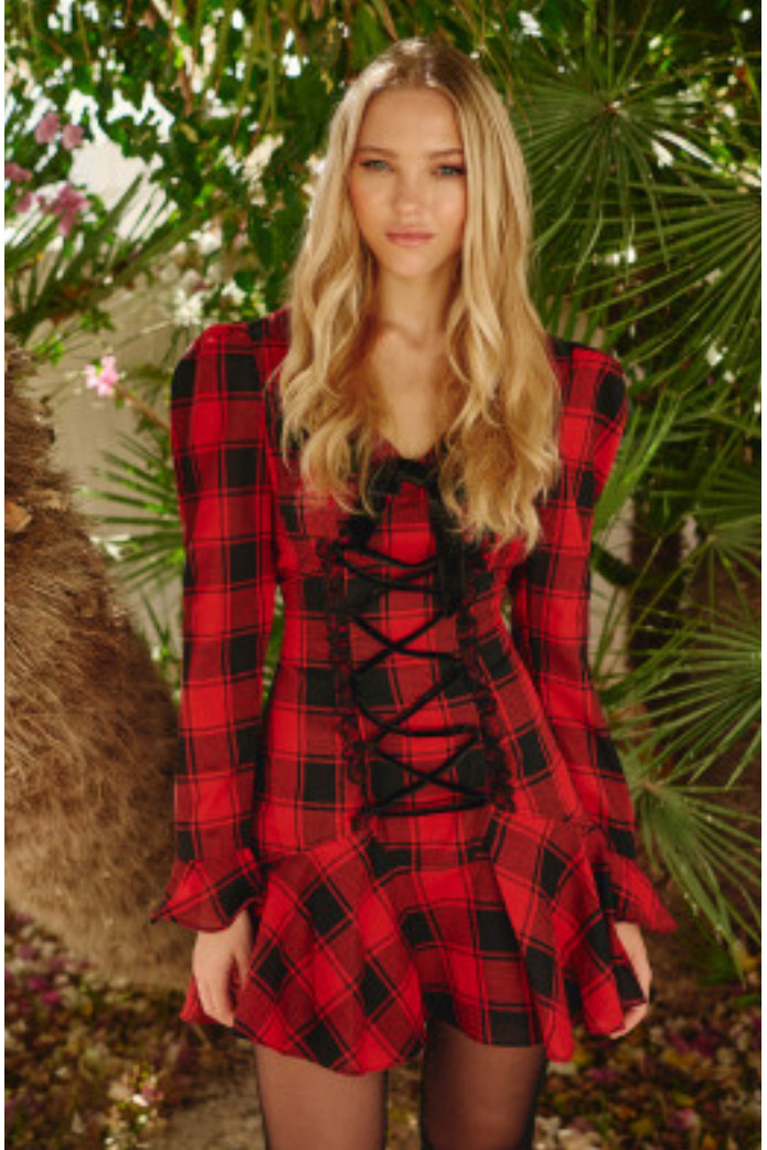 poppy tartan dress - fetiche suances