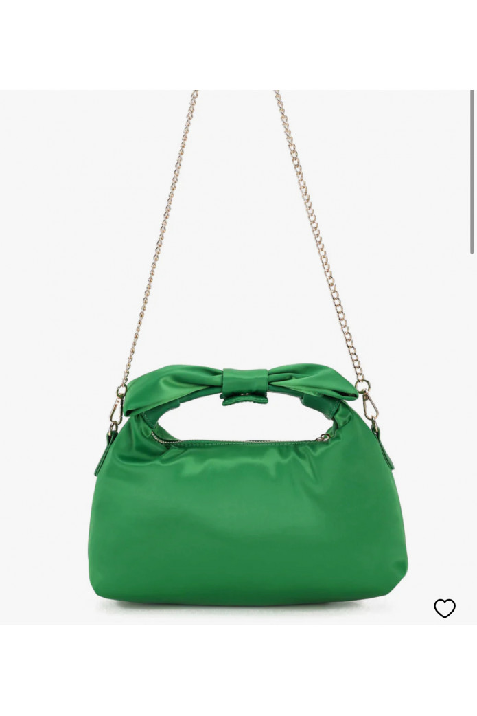 Dandy Bow Recycled Satin Green w. Gold - nunoo