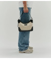 Small Rio Rivet Canvas Leather Off White - nunoo