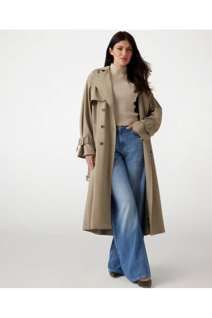 Gabardina de doble botonadura - guess