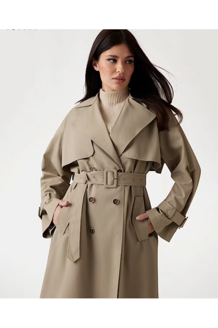 Gabardina de doble botonadura - guess