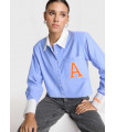 Camisa Cropped Stripe - Alix The Label