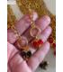 Collares Corazón rojo y negro - noc atelier