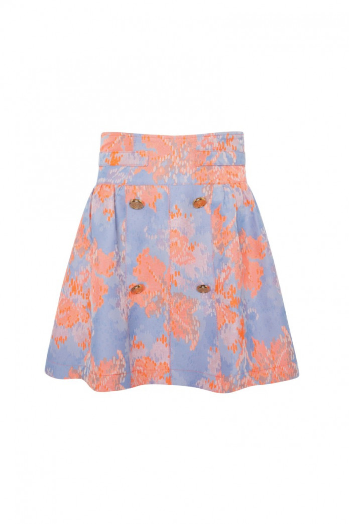 Falda Jacquard Fluor - Highly Preppy