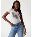 Camiseta logotipo triángulo corte slim - guess