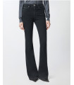 Vaqueros de pata de elefante en denim negro - pinko