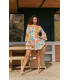 vestido sun lounger print primrose mini  maxi - jaase