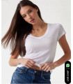 Camiseta cuello de pico - guess