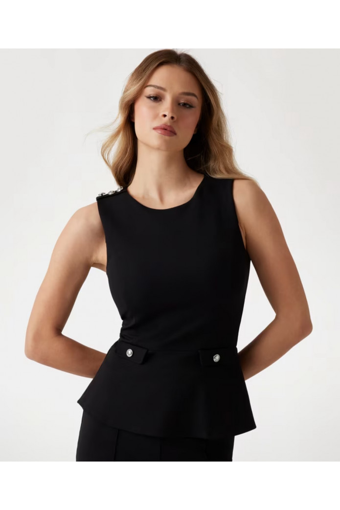 Top peplo sin mangas - guess