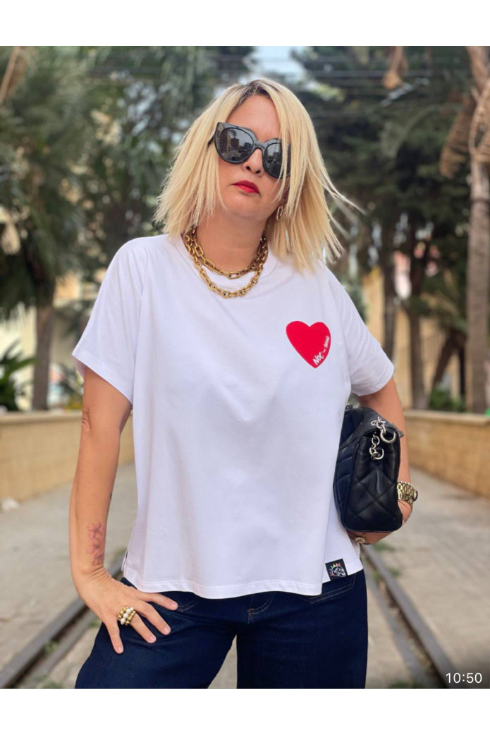 Camiseta Electric girl blanca - noc atelier
