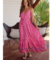 rasberry romance print avila dress - jaase
