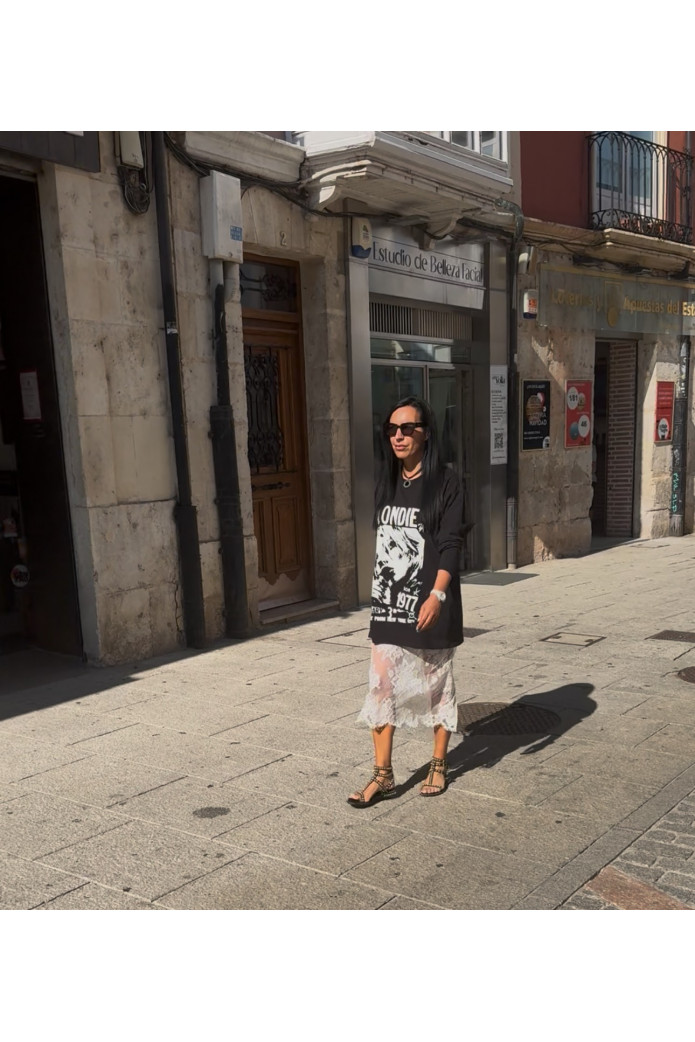 Falda Lace con encaje y corte sirena – aniye by