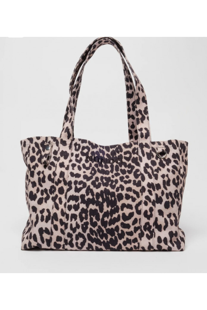 Shopper Gym  Bolso shopper de lona reciclada y cuero- nunoo