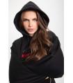Sudadera Negra con Escudo Highly Preppy – Moda sporty chic femenina
