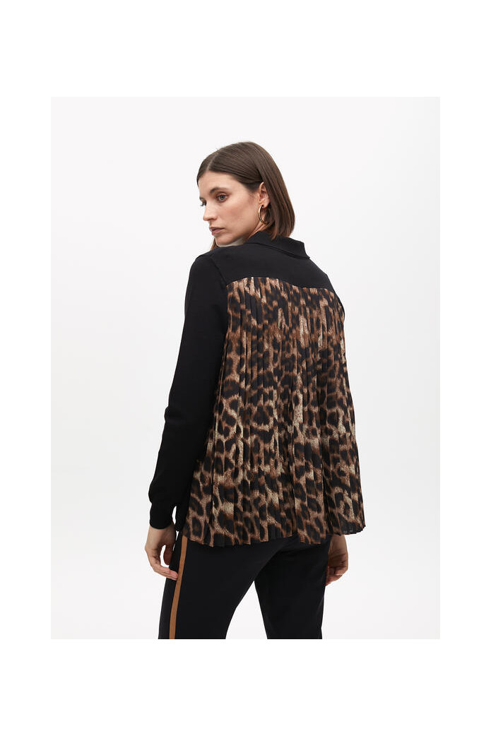 Jersey con detalle plisado animal print – Lola Casademunt
