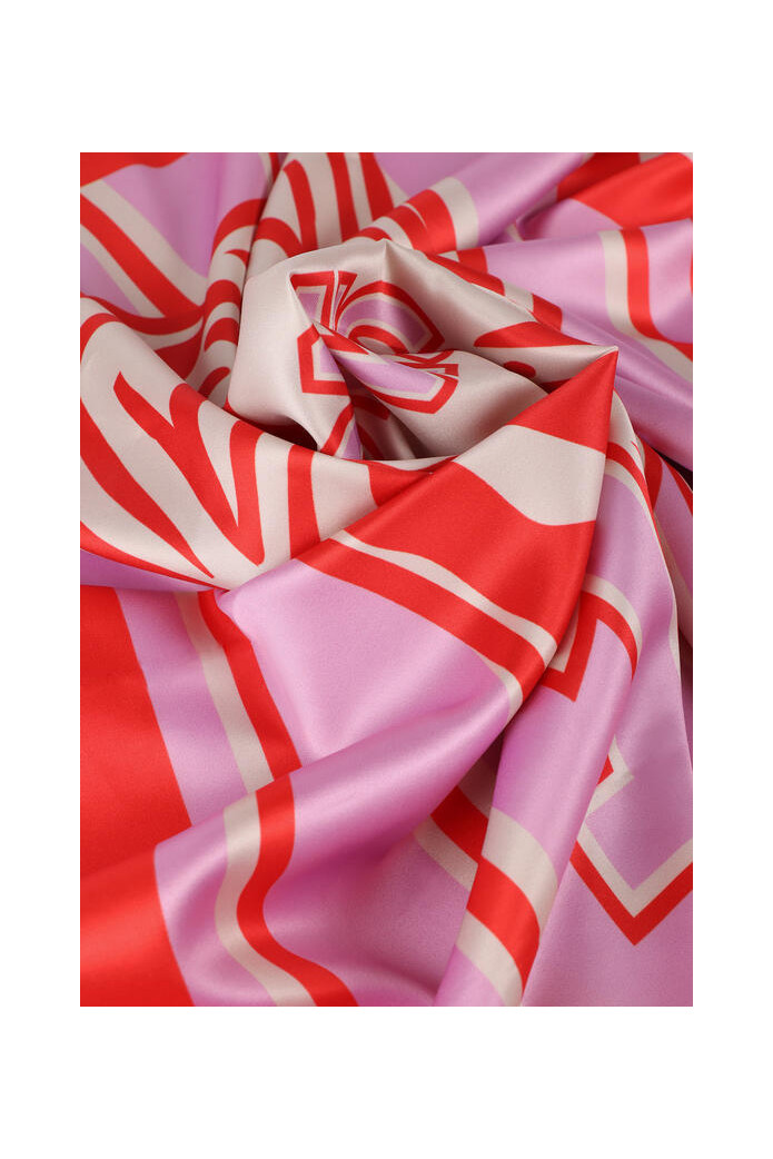 Pañuelo estampado cara de tigre rosa-rojo – Lola Casademunt