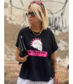 Camiseta Over Neón Skull – noc atelier