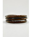 Pulsera Lisa Cacao Dark JewelsCentury21 – Artesanal y Waterproof