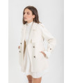 Abrigo Gabardina Corto Blanco Highly Preppy – Estilo elegante y versátil