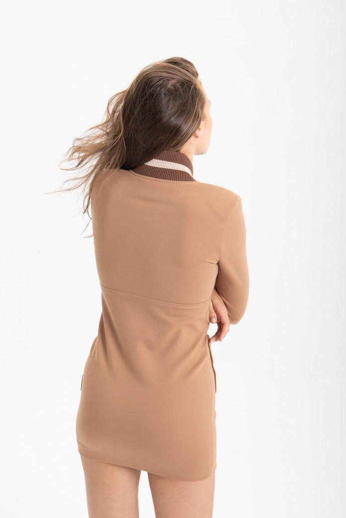 Vestido de Punto Estilo Bomber Highly Preppy – Moda urbana y chic