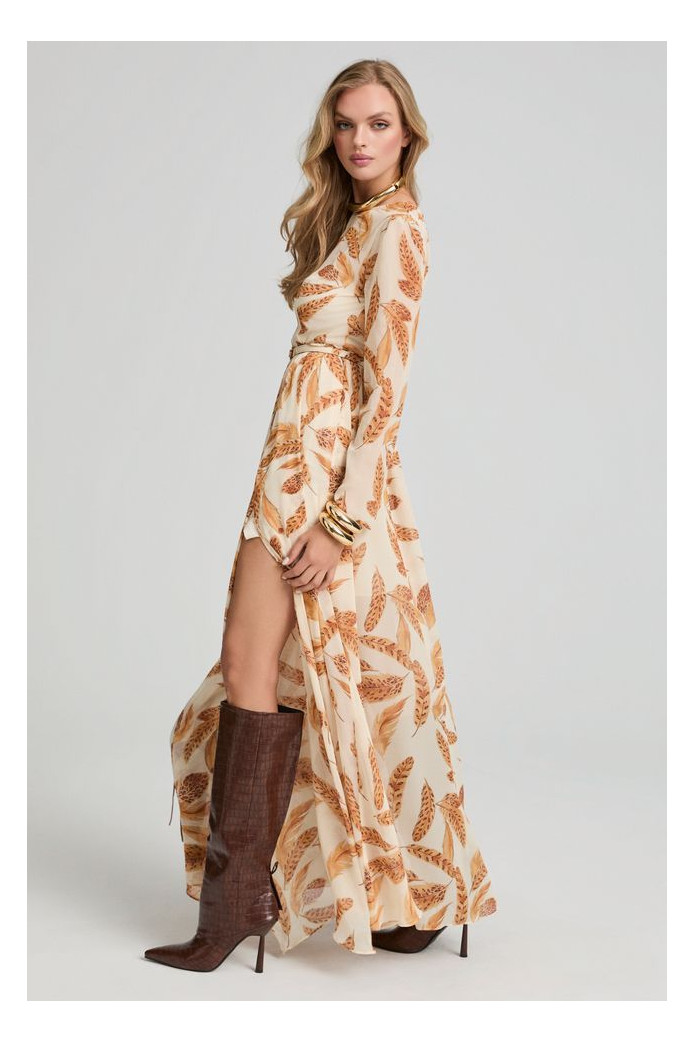 – Vestido largo boho chic estampado