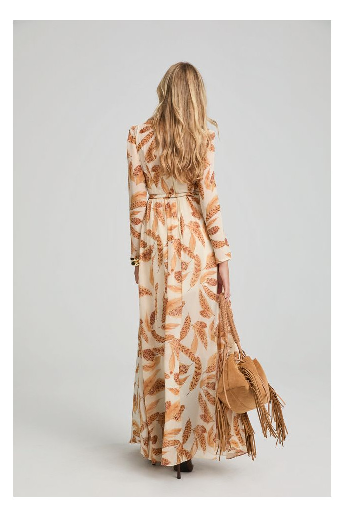 – Vestido largo boho chic estampado