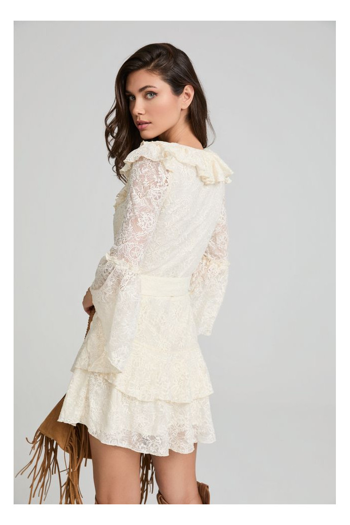 Luz de Luna Dress Fetiche Suances – Vestido corto de encaje boho chic