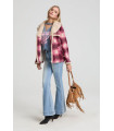Colorado Coat Fetiche Suances – Abrigo de cuadros con borreguito boho chic