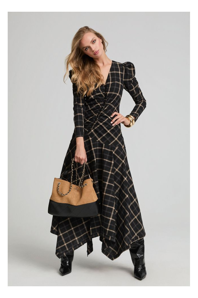 Lady Tartán Dress Fetiche Suances – Vestido corto de cuadros elegante
