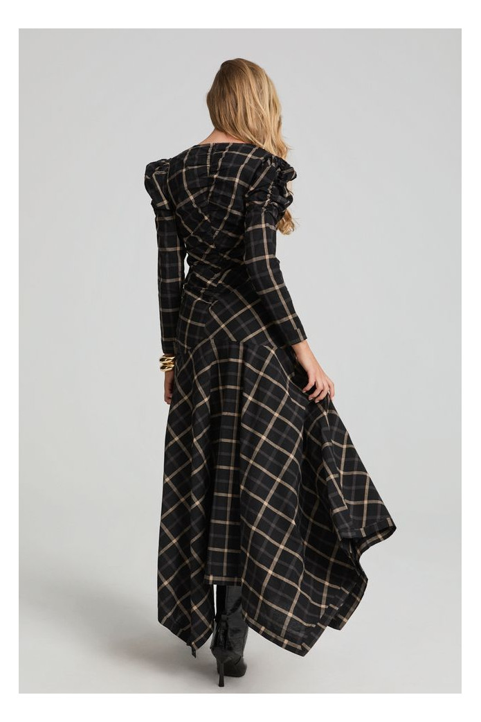 Lady Tartán Dress Fetiche Suances – Vestido corto de cuadros elegante