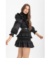 Vestido Entredos Negro Highly Preppy – Sofisticación y estilo único