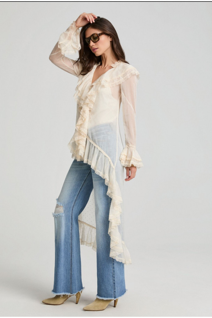 Free Sould Bloques Fetiche Suances – Blusa asimétrica boho chic