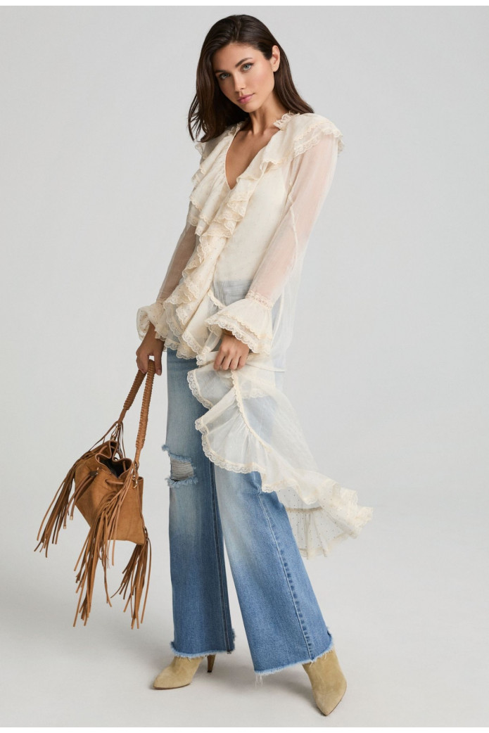 Free Sould Bloques Fetiche Suances – Blusa asimétrica boho chic